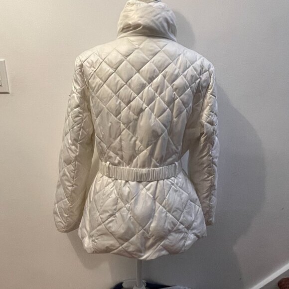 White Guess coat with or without belt - size L - Picture 3 of 15